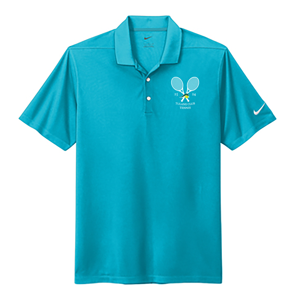 Tulane Club Tennis Nike Dri-FIT Micro Pique 2.0 Polo