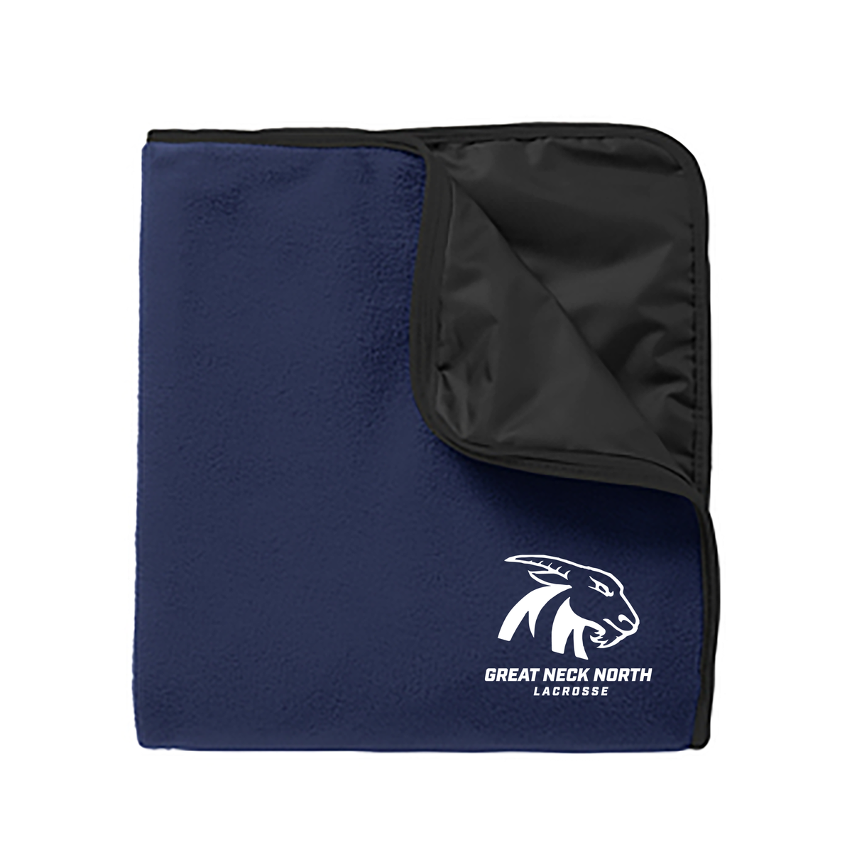 Great Neck North HS Lacrosse Fleece & Poly Blanket