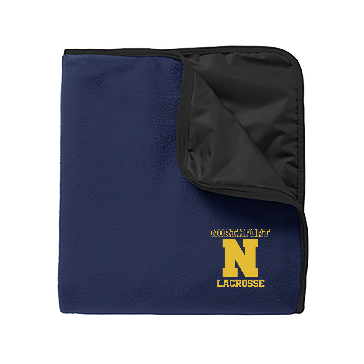 Northport High School Lacrosse Fleece & Poly Blanket