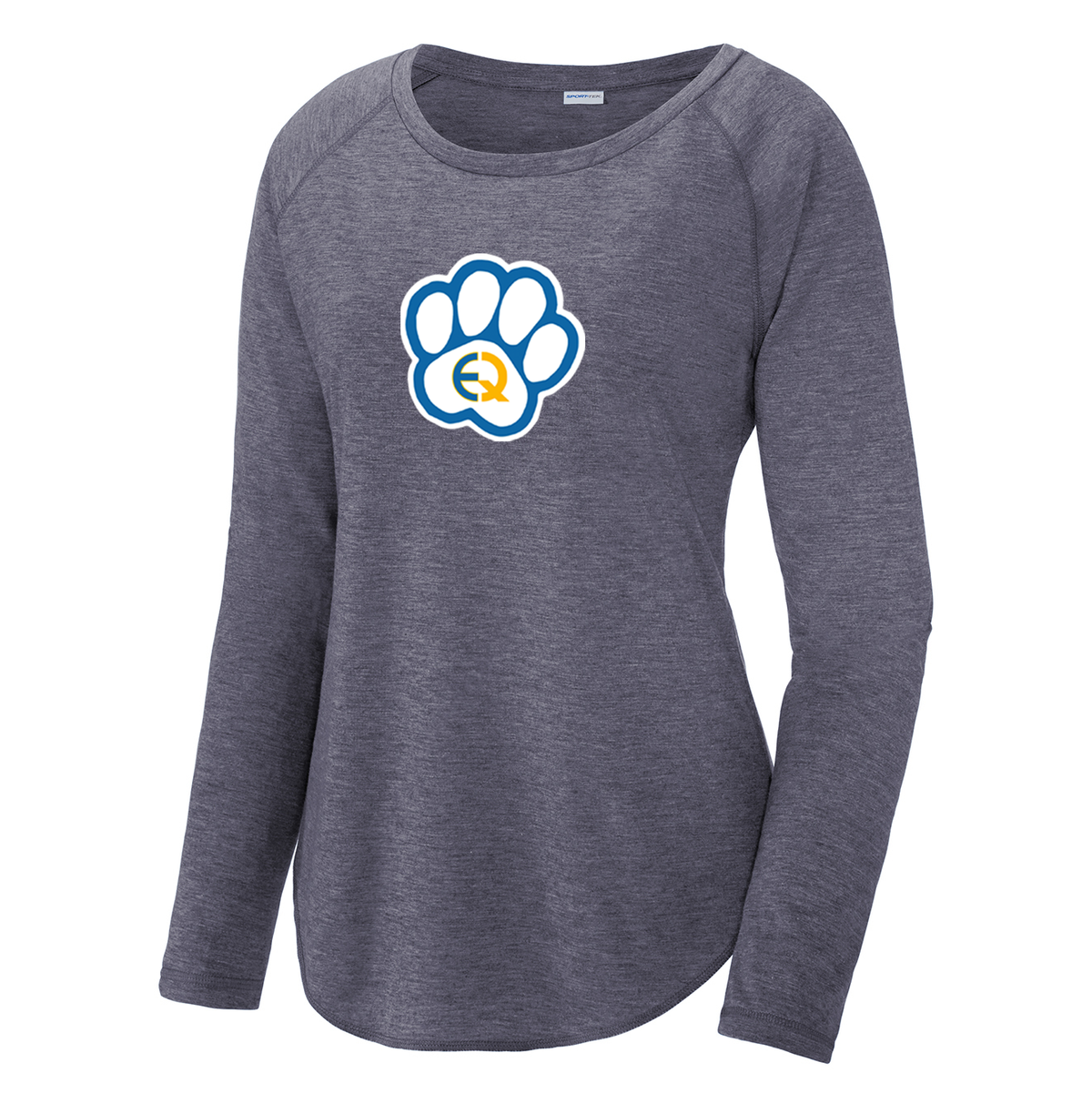 East Quogue School District Women's Raglan Long Sleeve CottonTouch