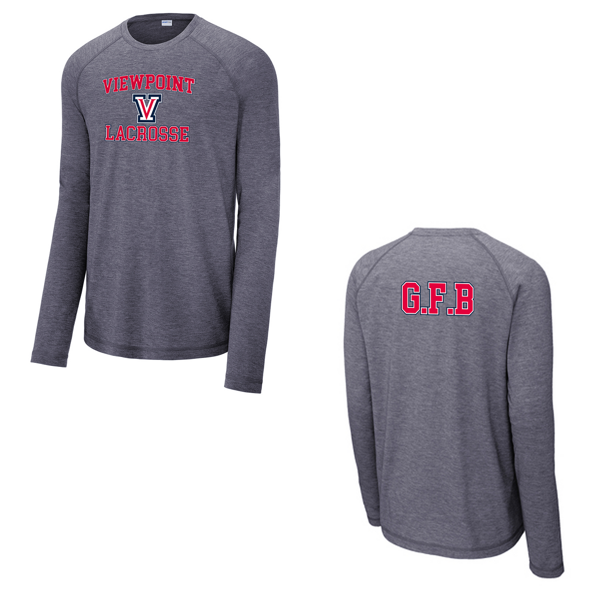 Viewpoint HS Boys Lacrosse Long Sleeve Raglan CottonTouch