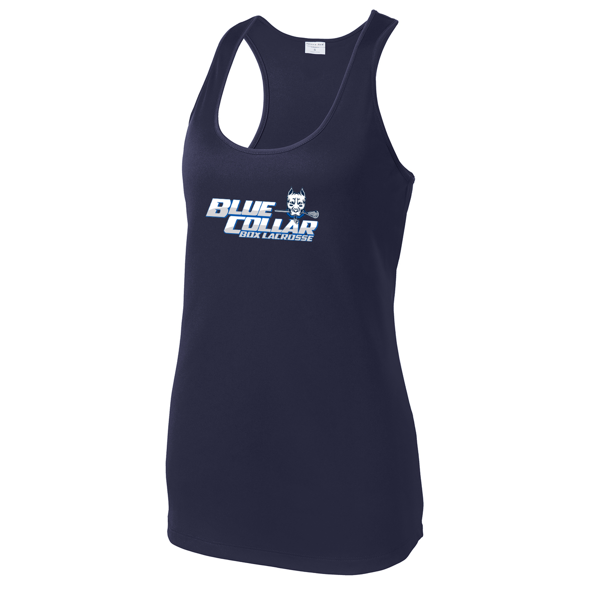 Blue Collar Box Lacrosse Women's Racerback Tank