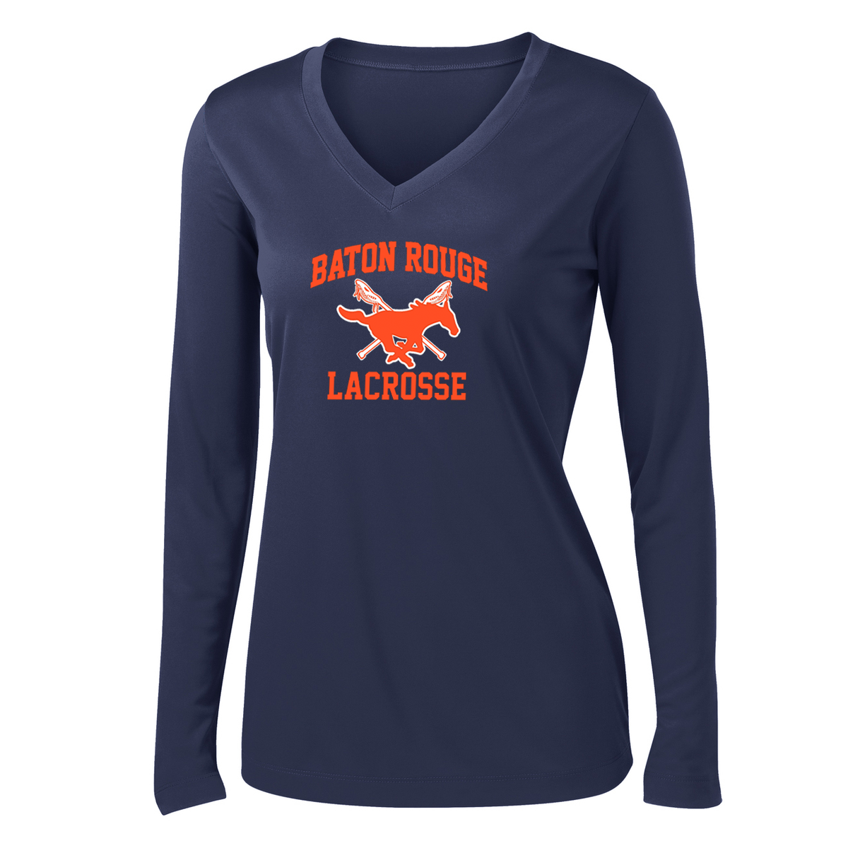 Baton Rouge Mustangs Lacrosse Women's Long Sleeve Performance Shirt