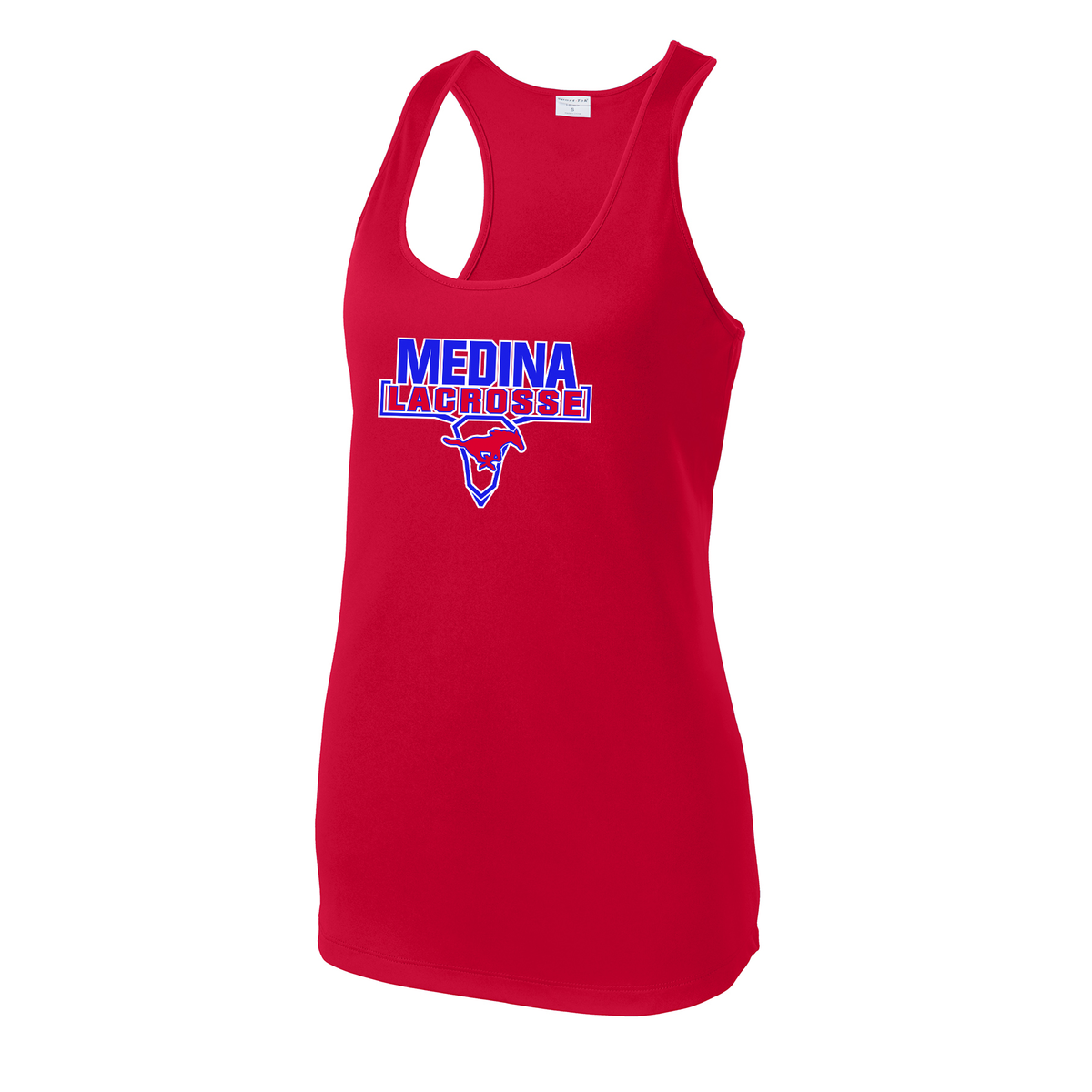 Medina Mustangs Lacrosse Women's Racerback Tank