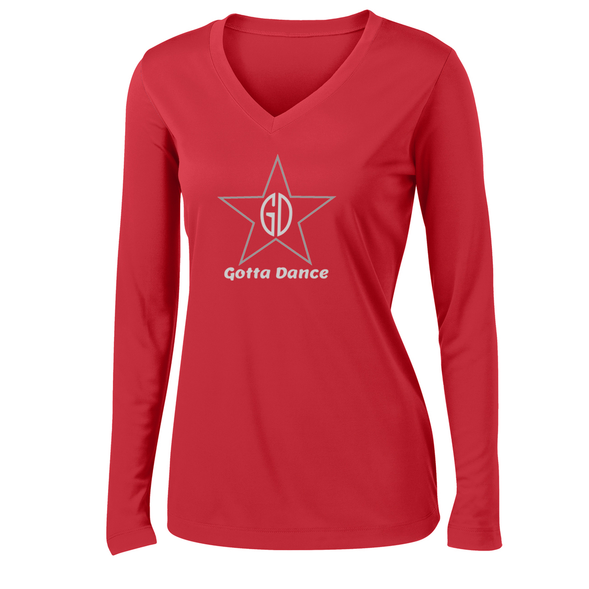 Gotta Dance Women's Long Sleeve Performance Shirt *GLITTER LOGO*