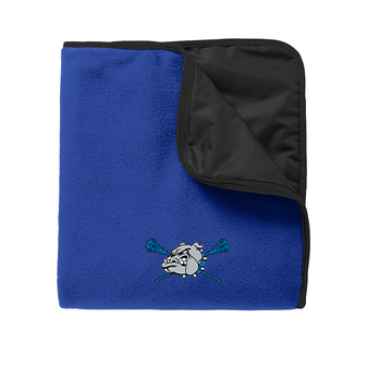 North Caroline Girls Lacrosse Fleece & Poly Travel Blanket