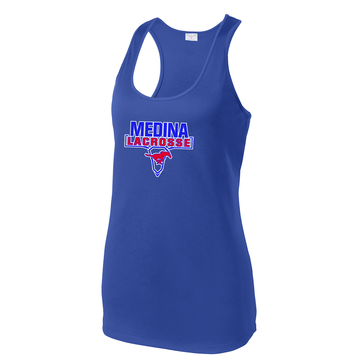 Medina Mustangs Lacrosse Women's Racerback Tank