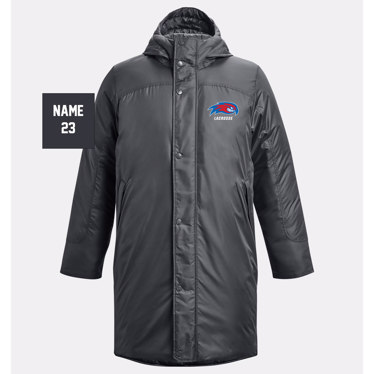 UMass Lowell Lacrosse Under Armour Men's Storm Insulated Bench Coat (Sideline Player Jacket)