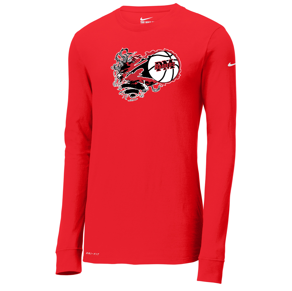 Raider Basketball Nike Dri-FIT Long Sleeve Tee