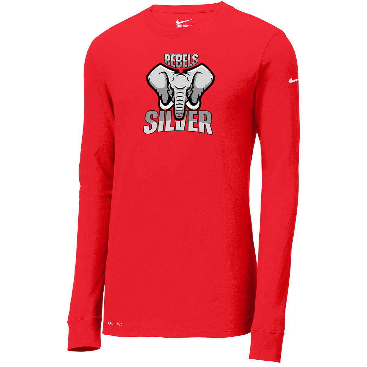 Rebels Silver Nike Dri-FIT Long Sleeve Tee