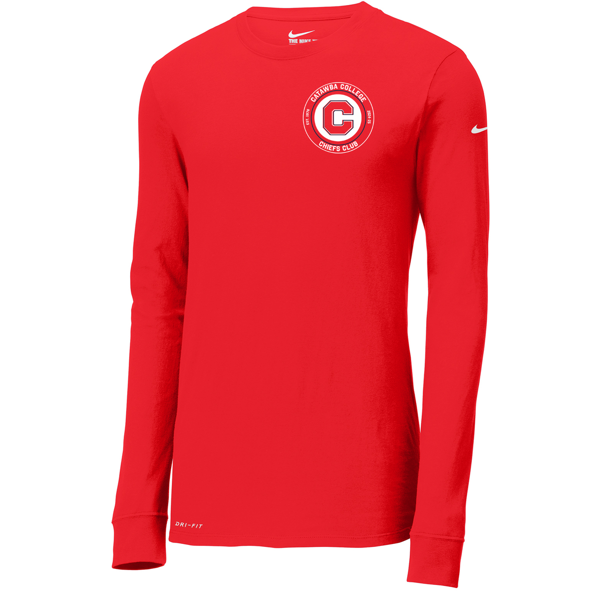 Catawba College Chiefs Club Nike Dri-FIT Long Sleeve Tee