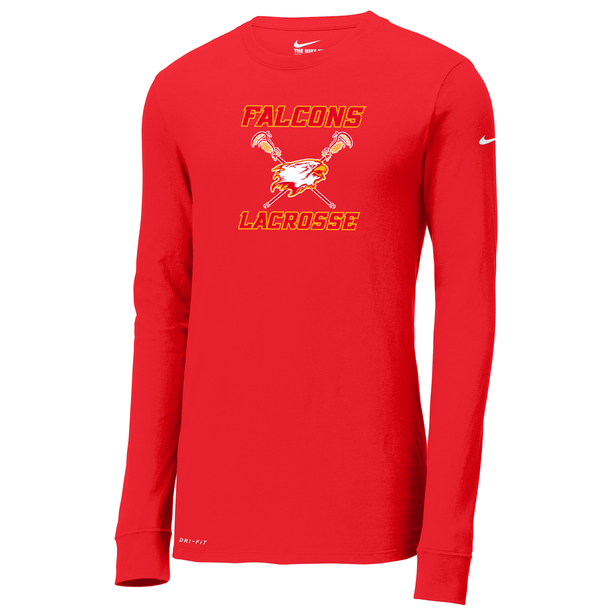 Falcons Lacrosse Club Nike Dri-FIT Long Sleeve Tee