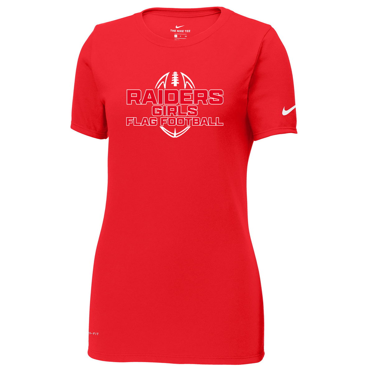 PM Raiders Flag Football Nike Ladies Dri-FIT Tee