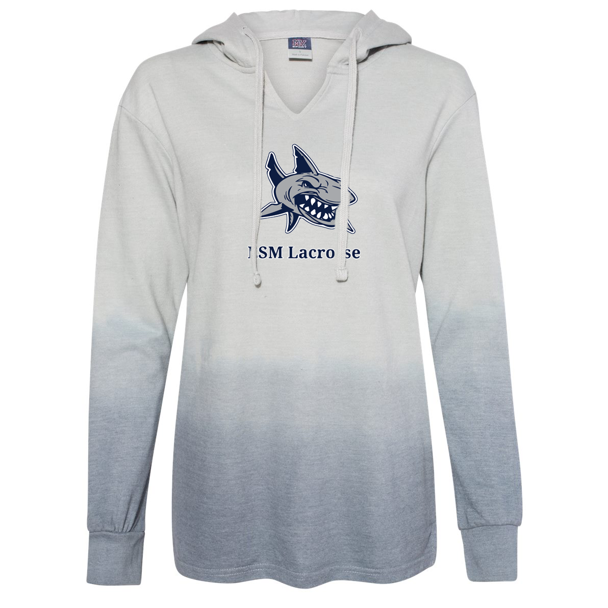 ESM Sharks Lacrosse Women's French Terry Ombre Hooded Sweatshirt