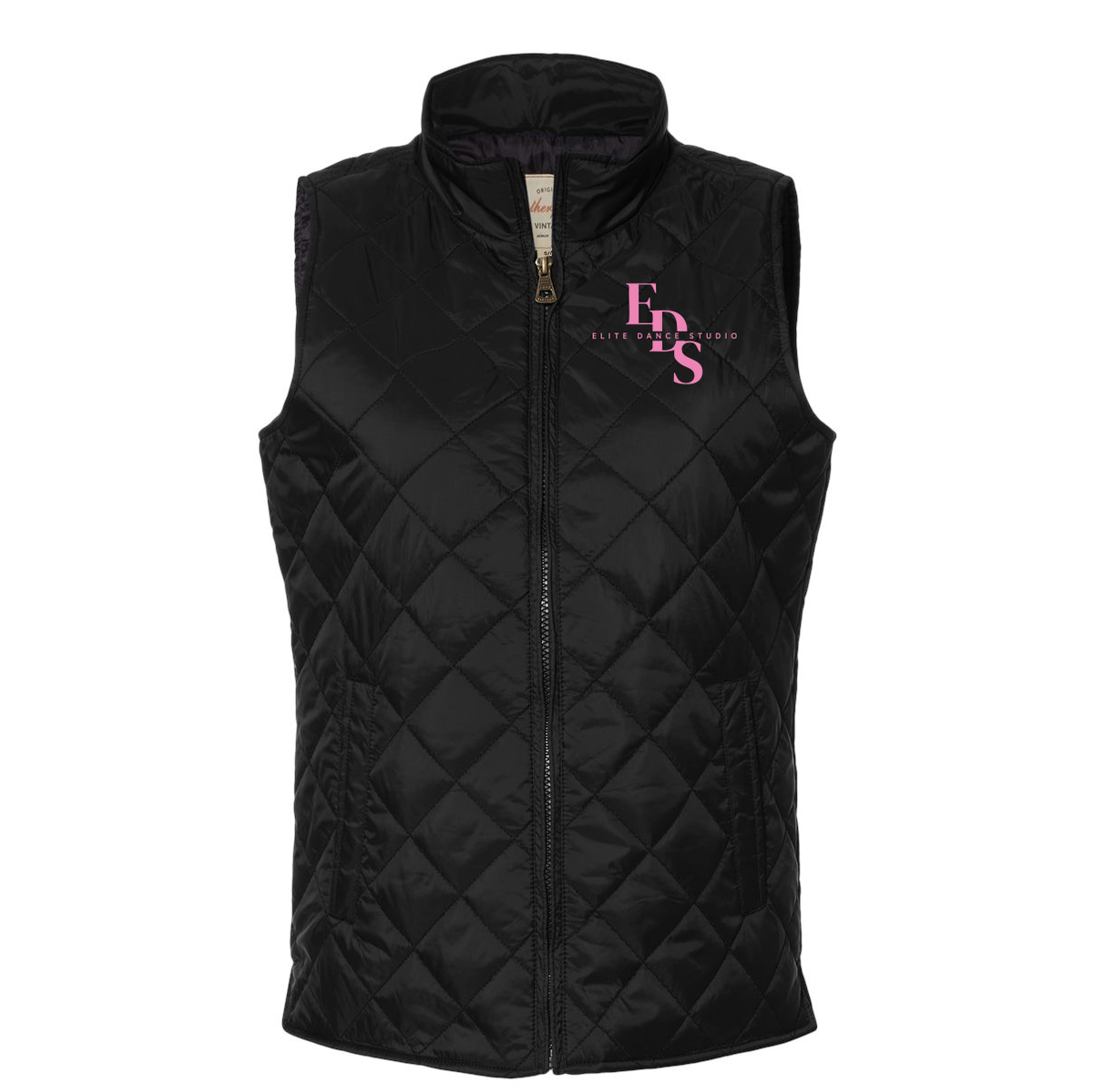 Elite Dance Studio Weatherproof Women's Vintage Diamond Quilted Vest