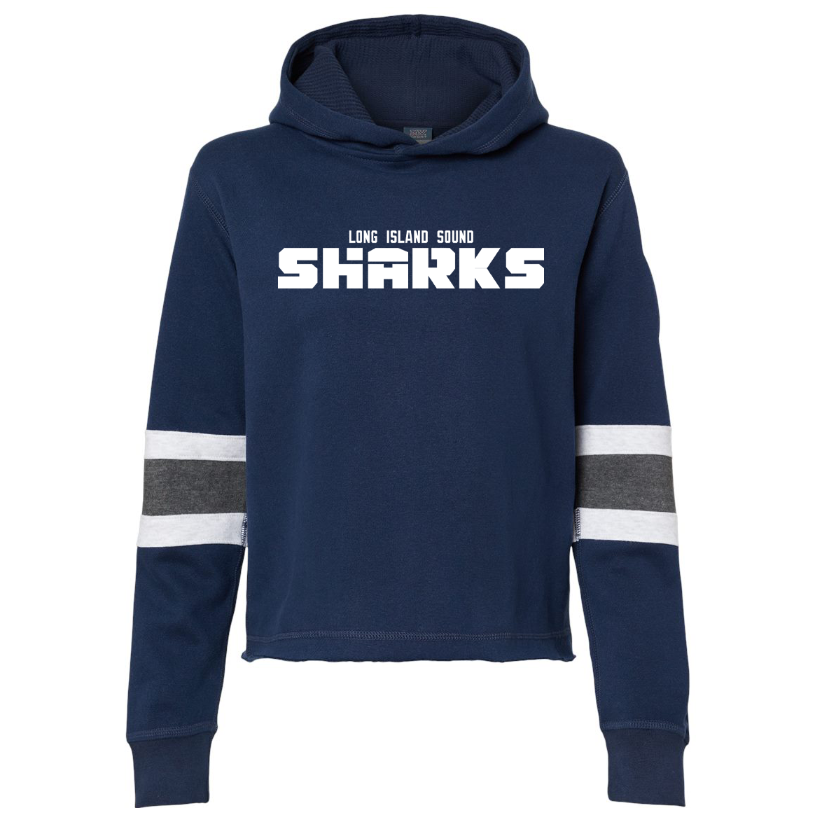 Long Island Sound Sharks Football Women's Sueded Fleece Thermal Lined Hooded Sweatshirt