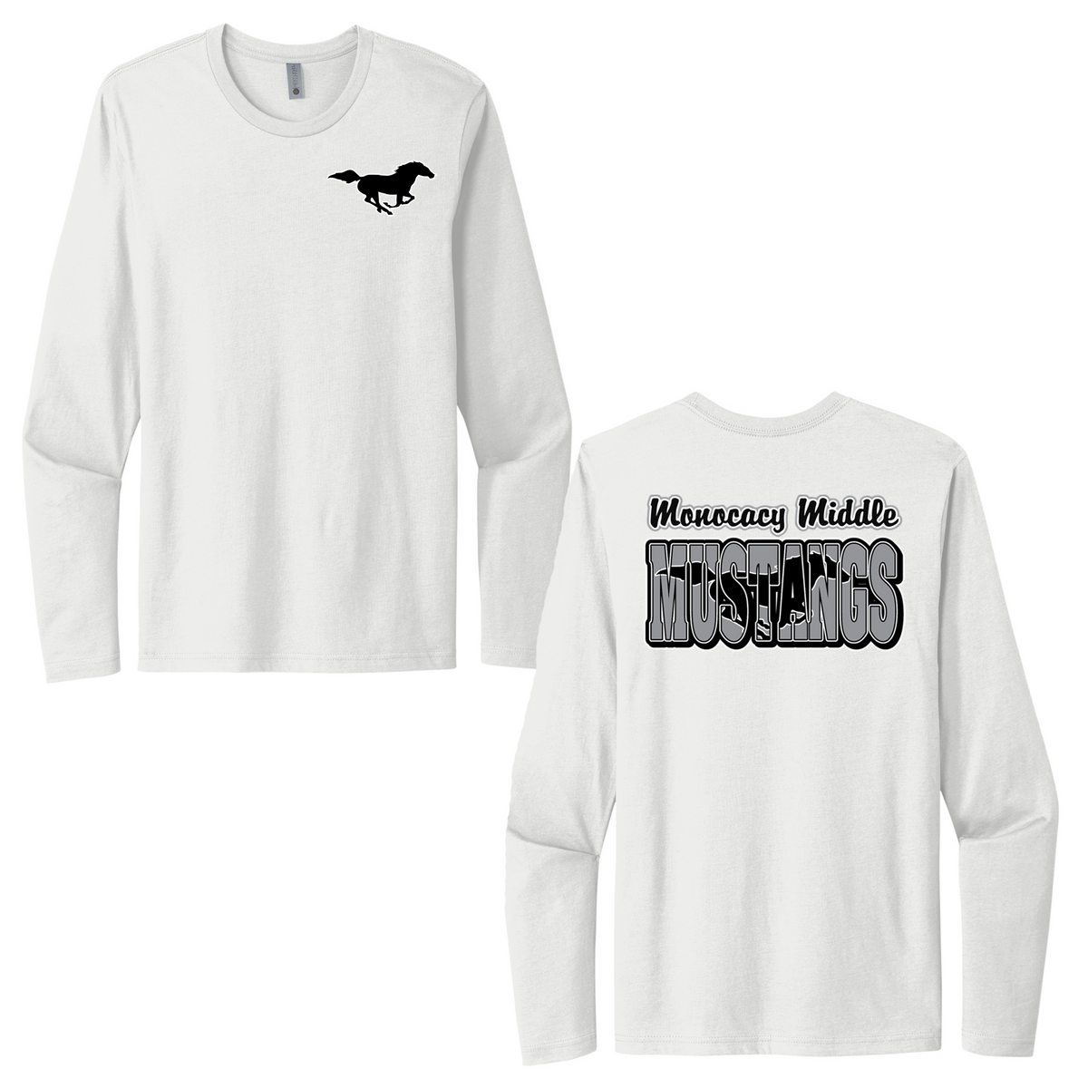 Monocacy Middle School Next Level Cotton Long Sleeve Crew