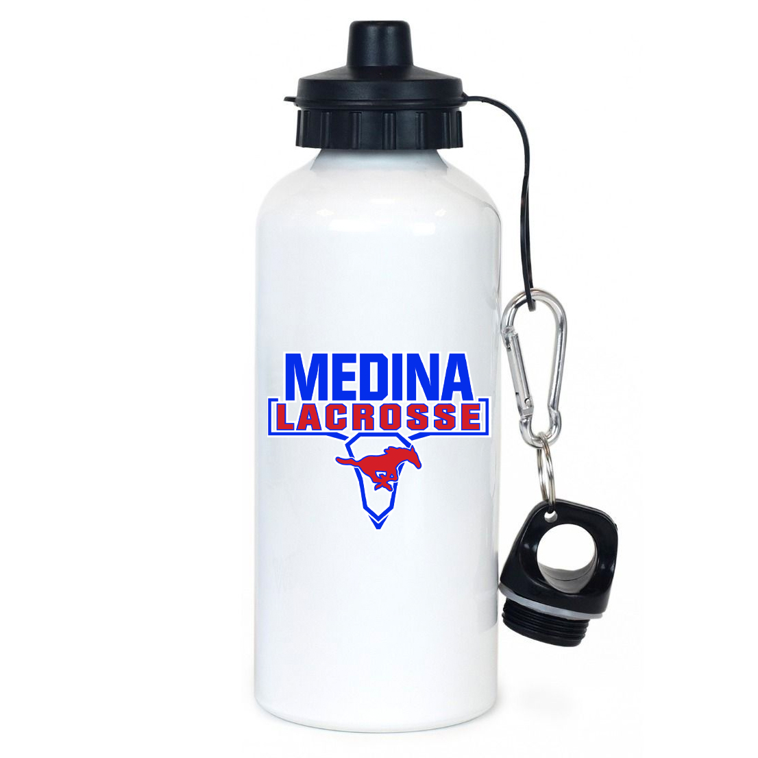 Medina Mustangs Lacrosse Team Water Bottle