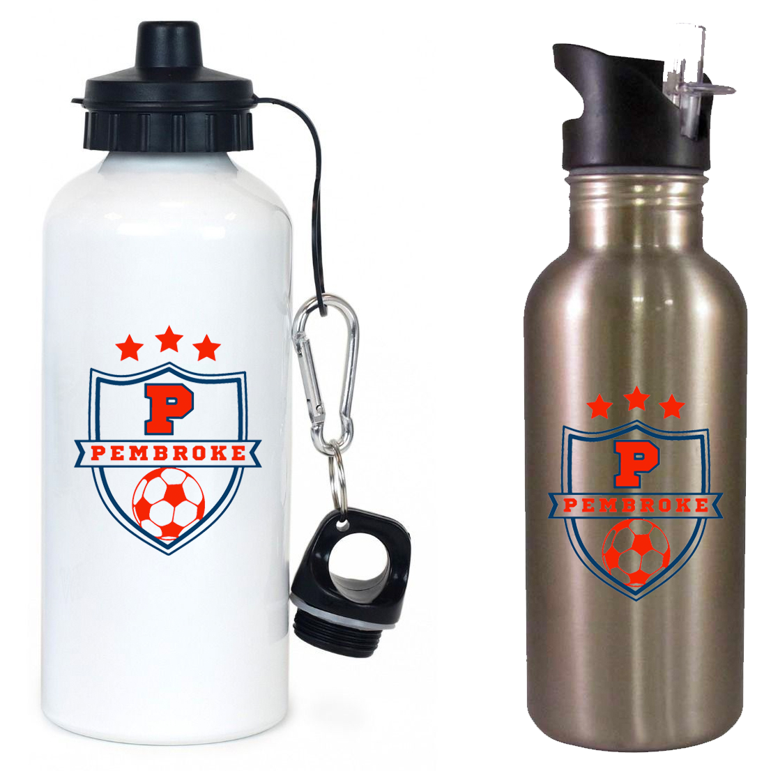 Pembroke Soccer Team Water Bottle