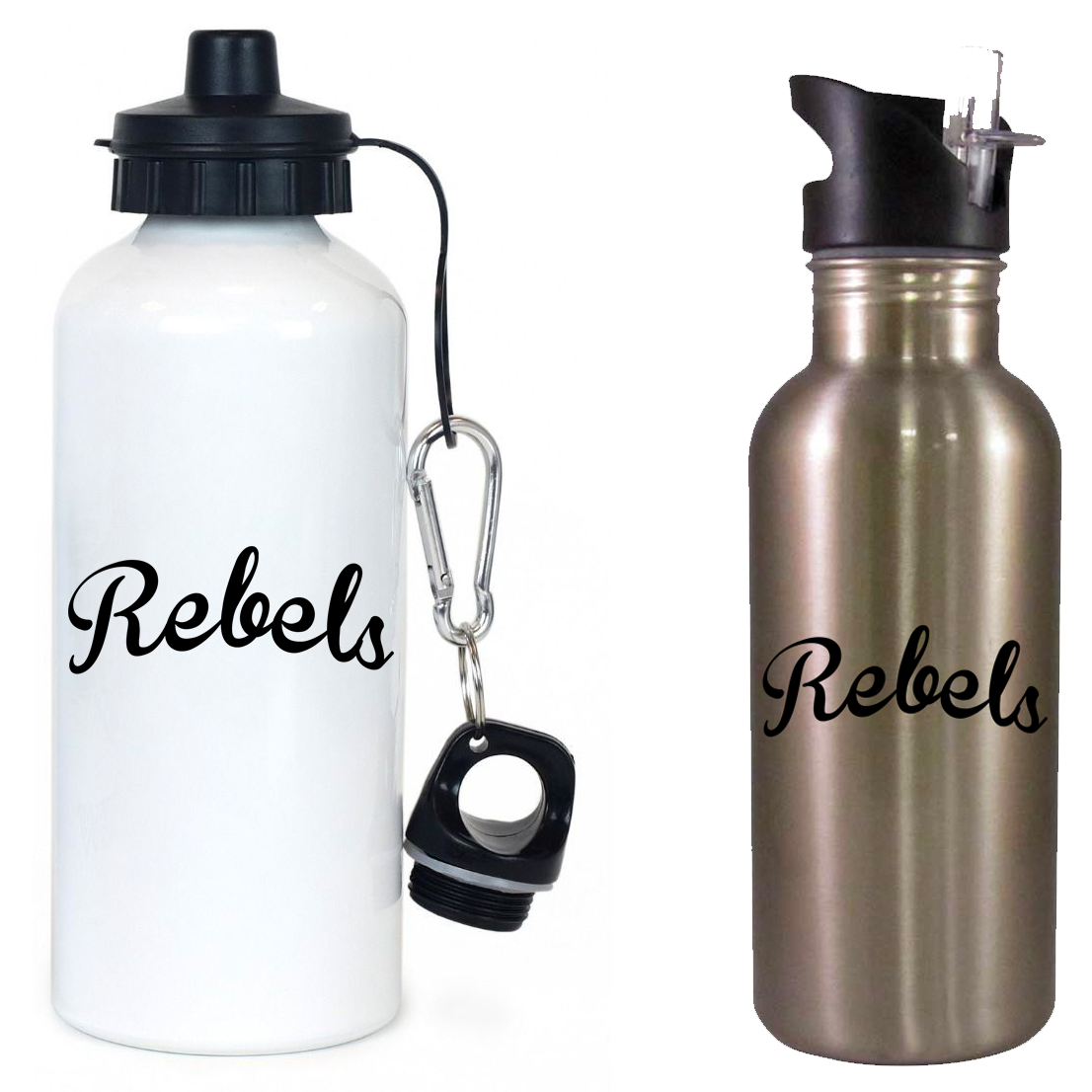 Rebels 2029 Black Team Water Bottle