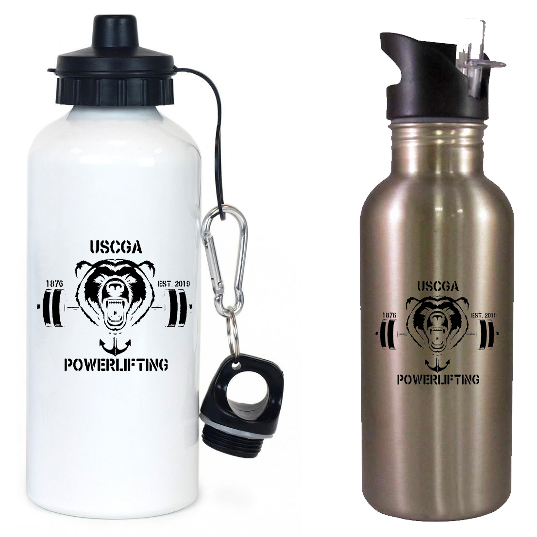 USCGA Powerlifting & Bodybuilding Club Team Water Bottle