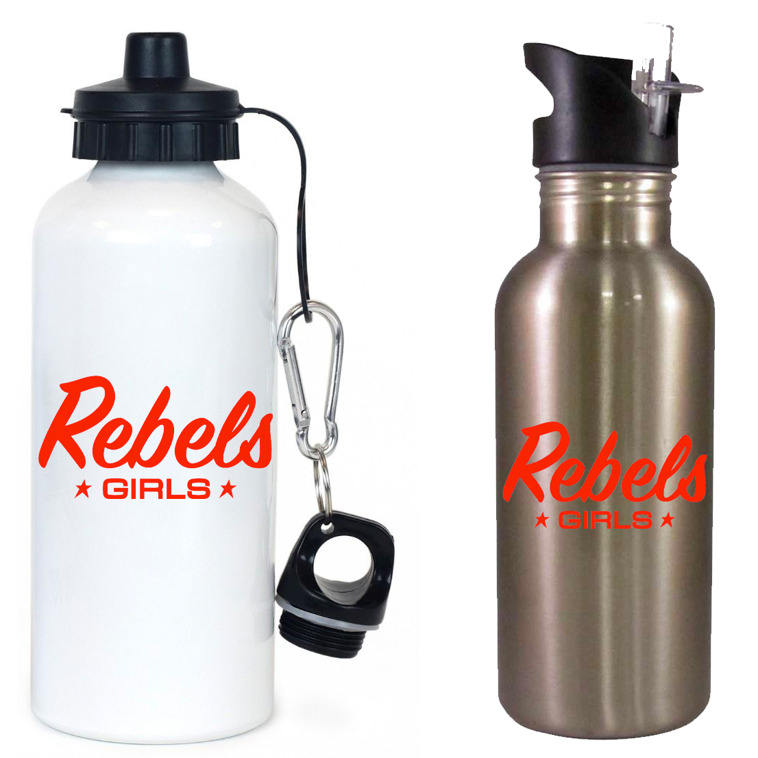 Rebels Girls Lacrosse Team Water Bottle