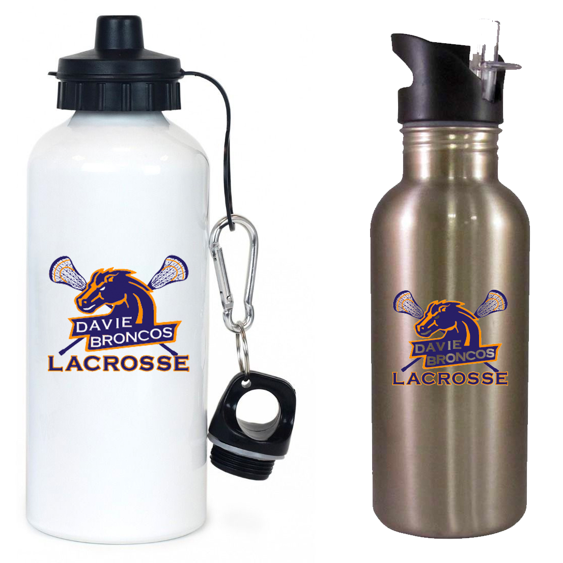 Davie Broncos Lacrosse Team Water Bottle