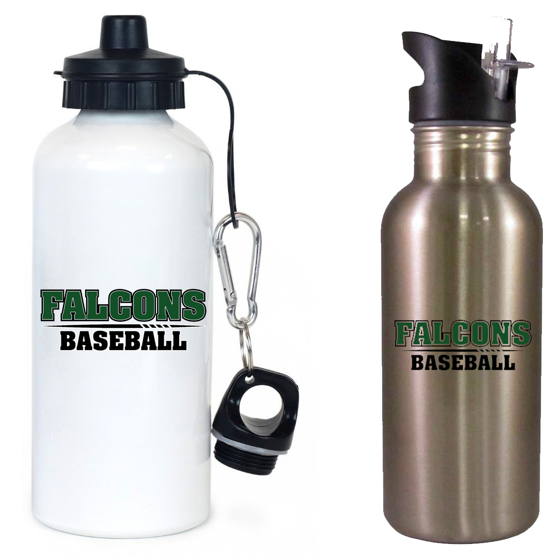 Bayville Falcons Baseball Team Water Bottle