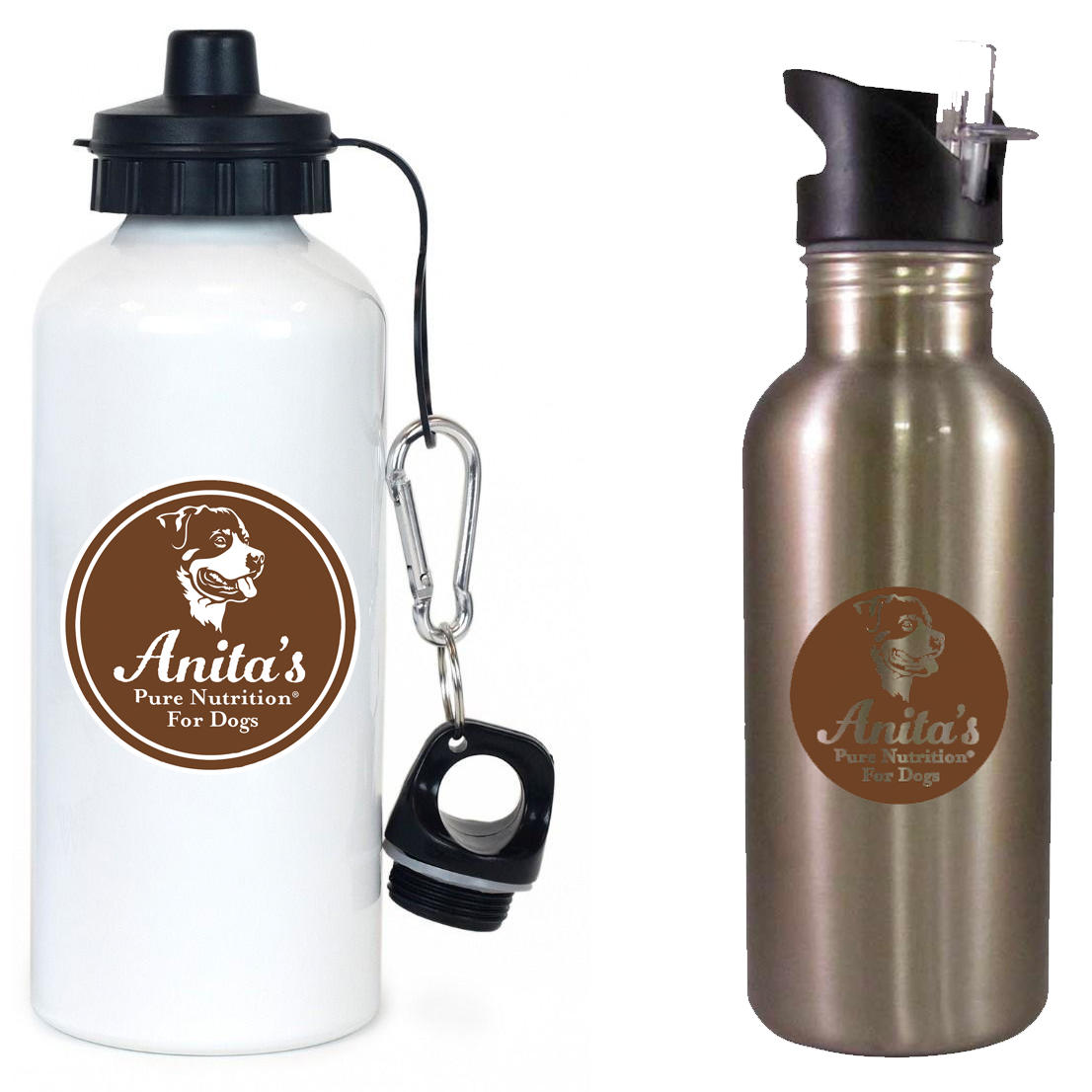 Anita's Pure Nutrition For Dogs Team Water Bottle