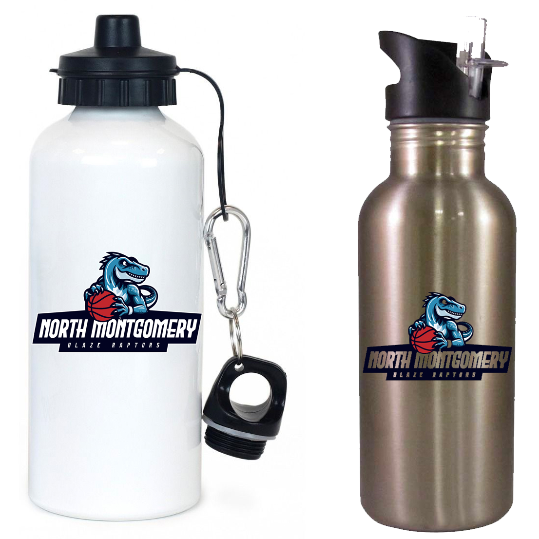 Blaze Raptors Basketball Team Water Bottle