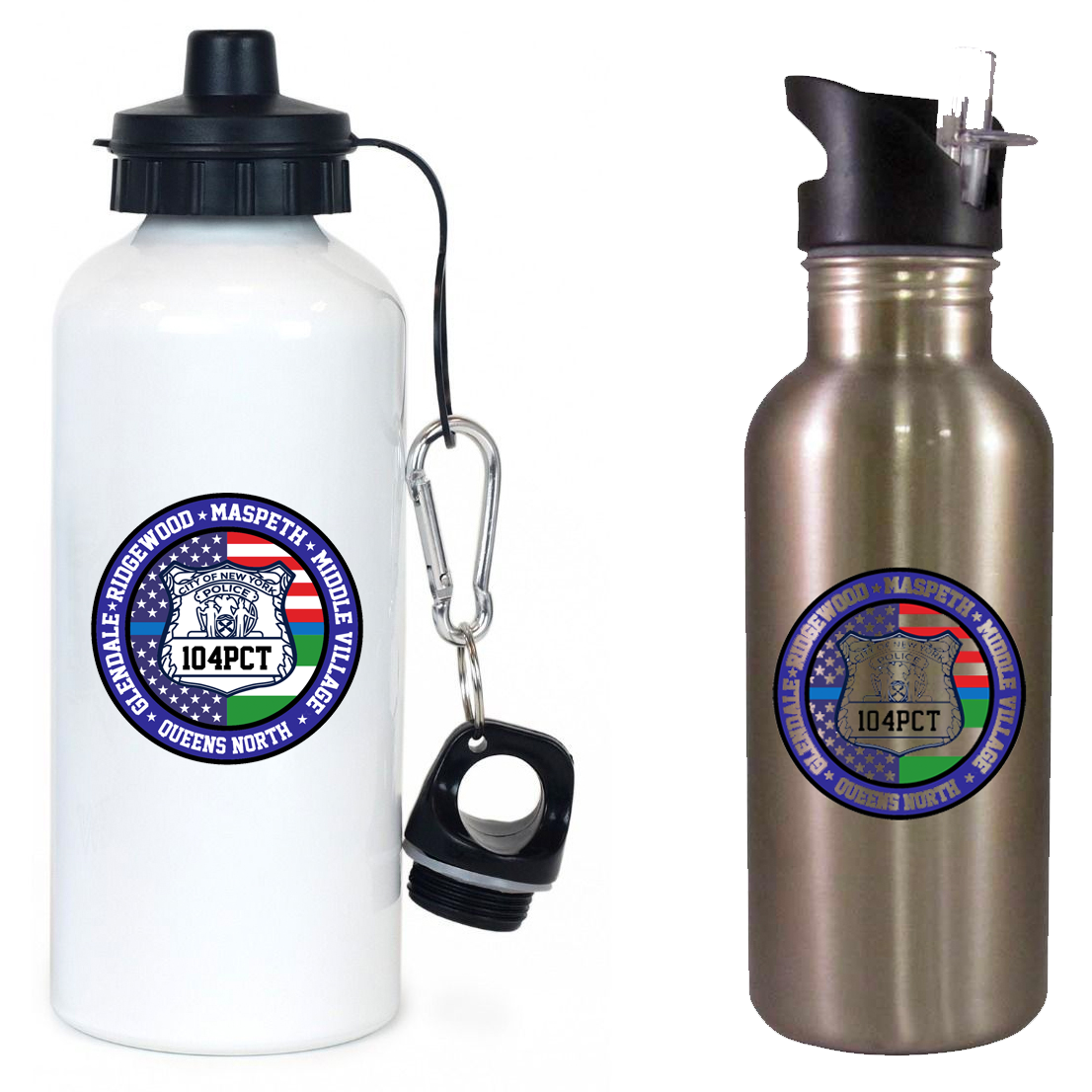 NYPD 104th Pct Team Water Bottle