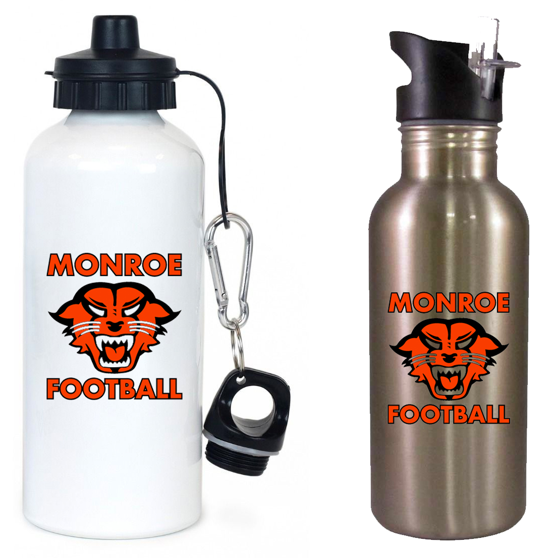 Monroe HS Football Team Water Bottle