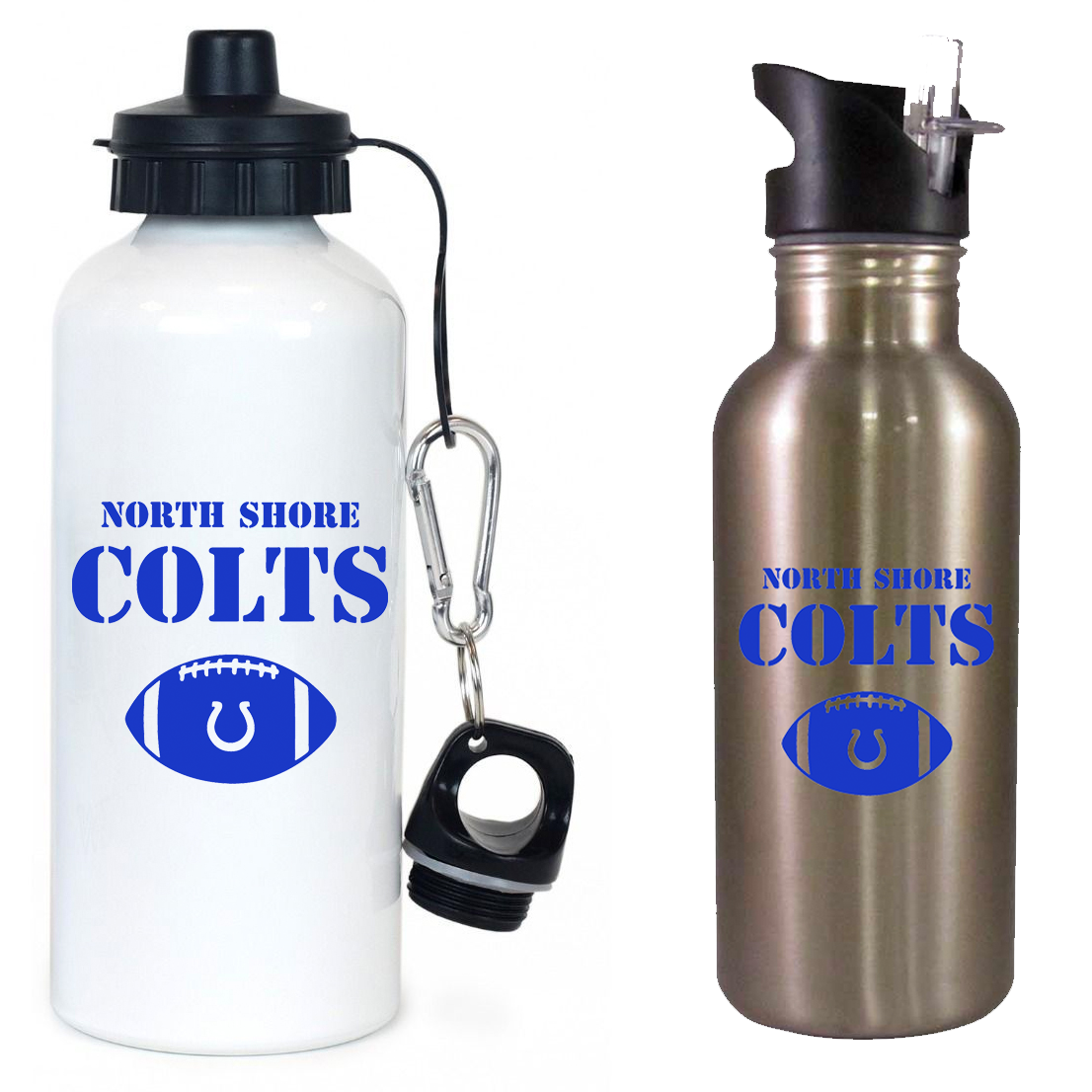 North Shore Colts Football & Cheer Team Water Bottle