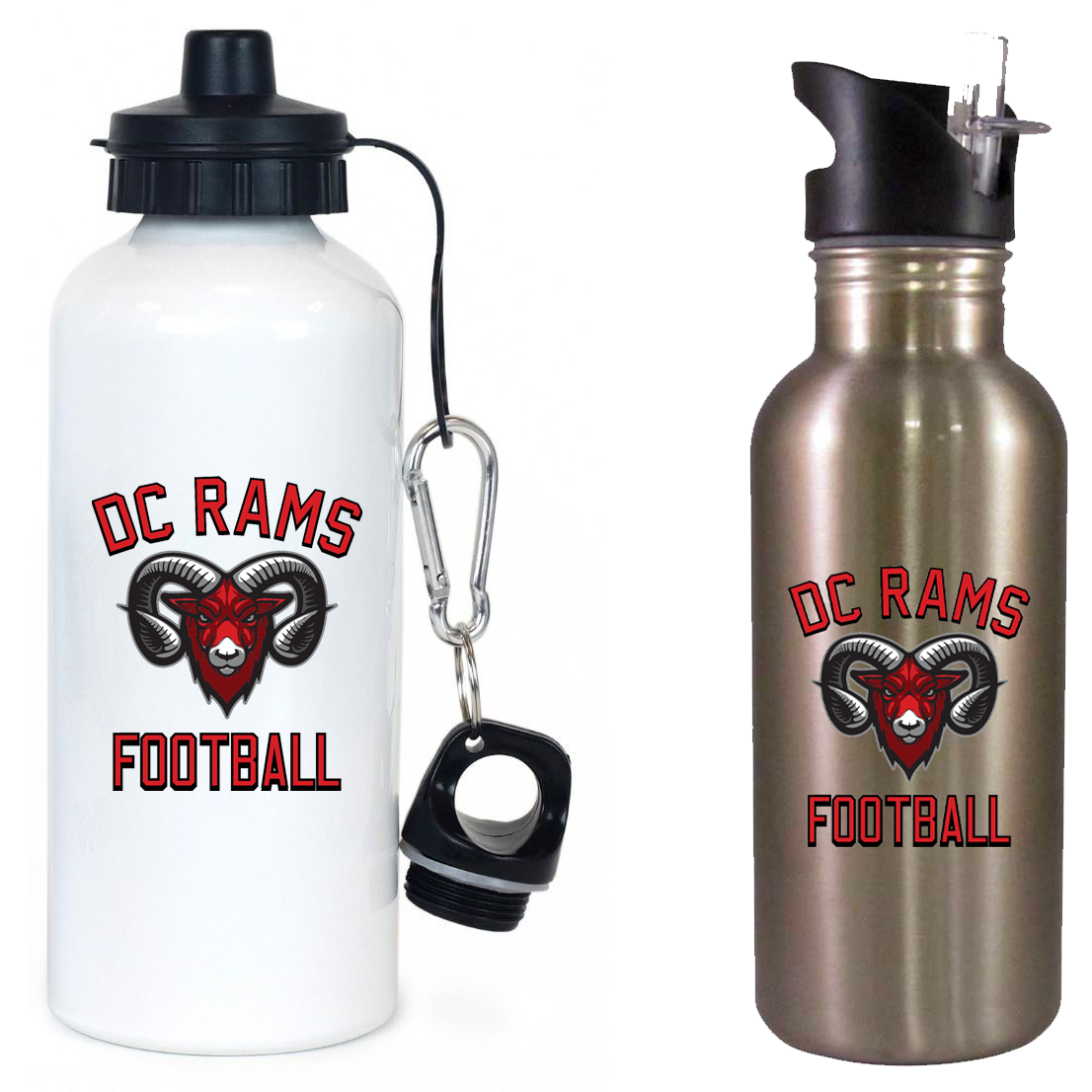 DC Rams Football Team Water Bottle