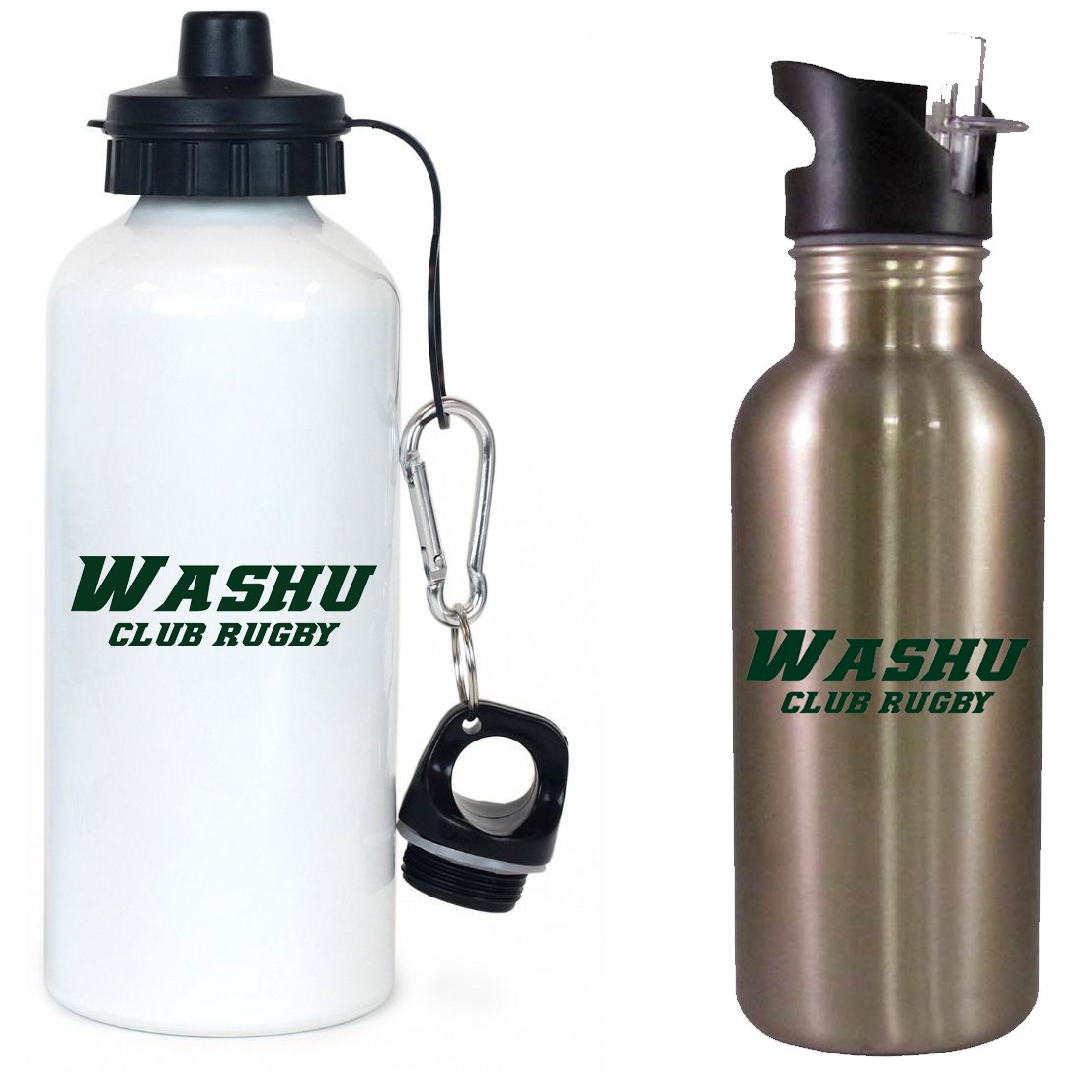 Washington U Club Rugby Team Water Bottle