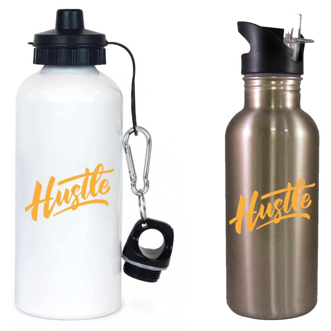 Hustle Basketball Team Water Bottle