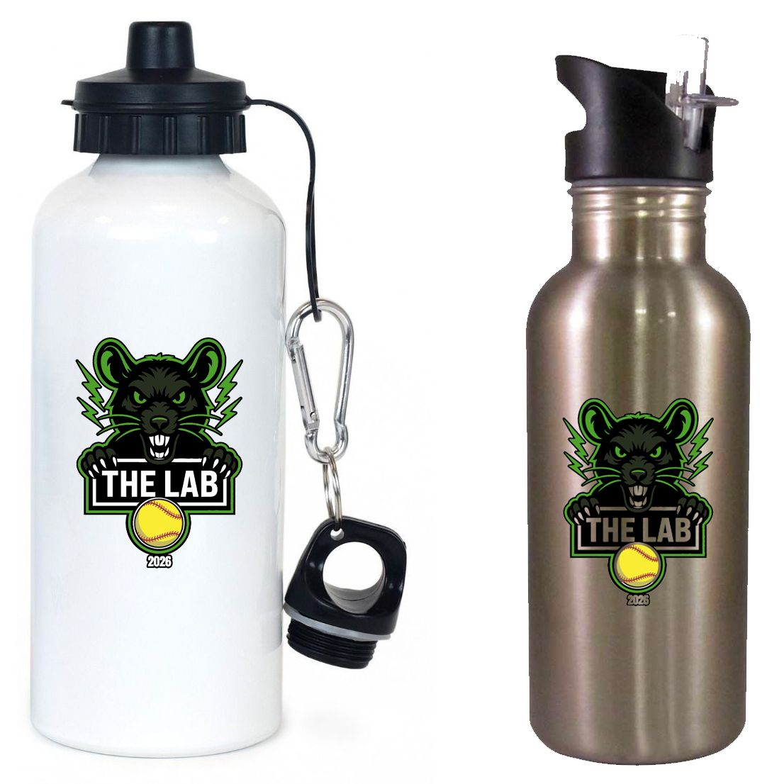 The Lab Softball Team Water Bottle