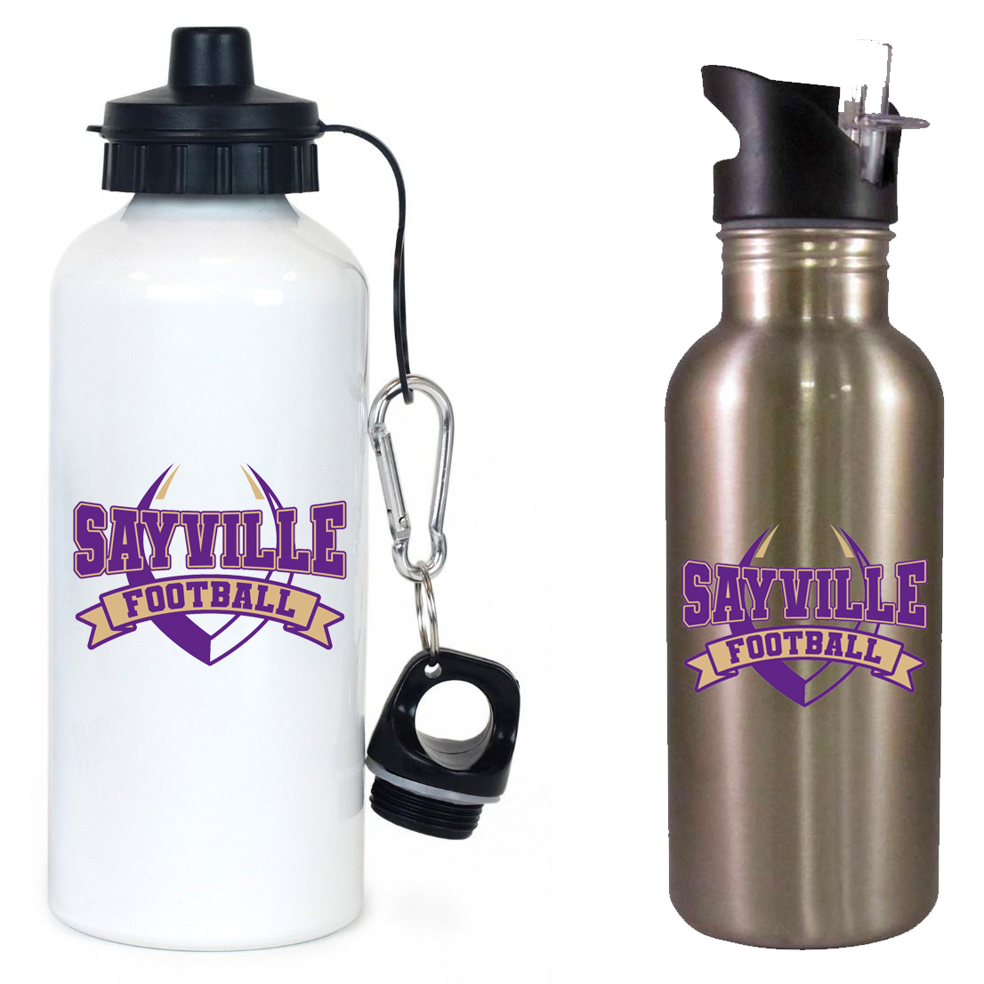Sayville Football Team Water Bottle