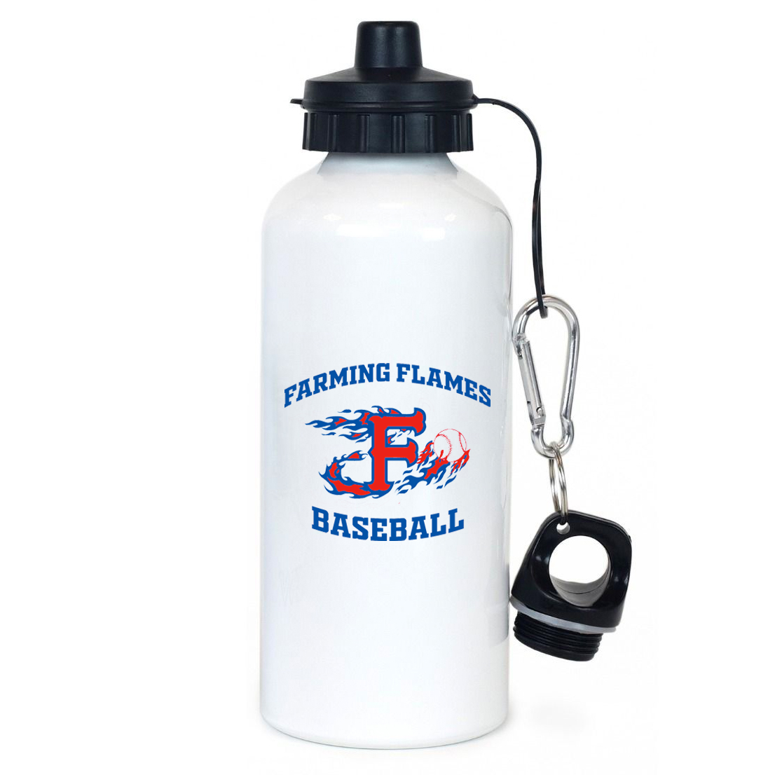 Farming Flames Baseball Club Team Water Bottle