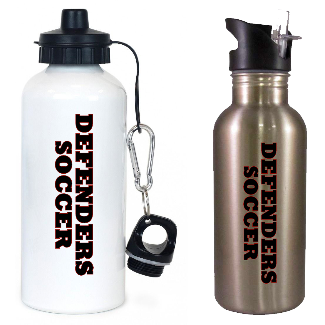 Defenders Soccer Team Water Bottle