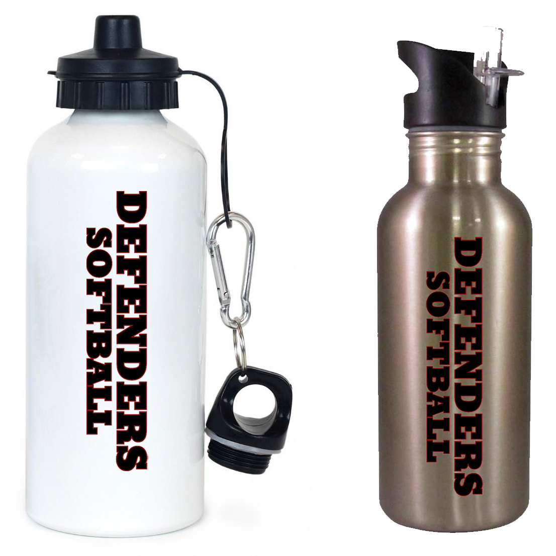 Defenders Softball Team Water Bottle