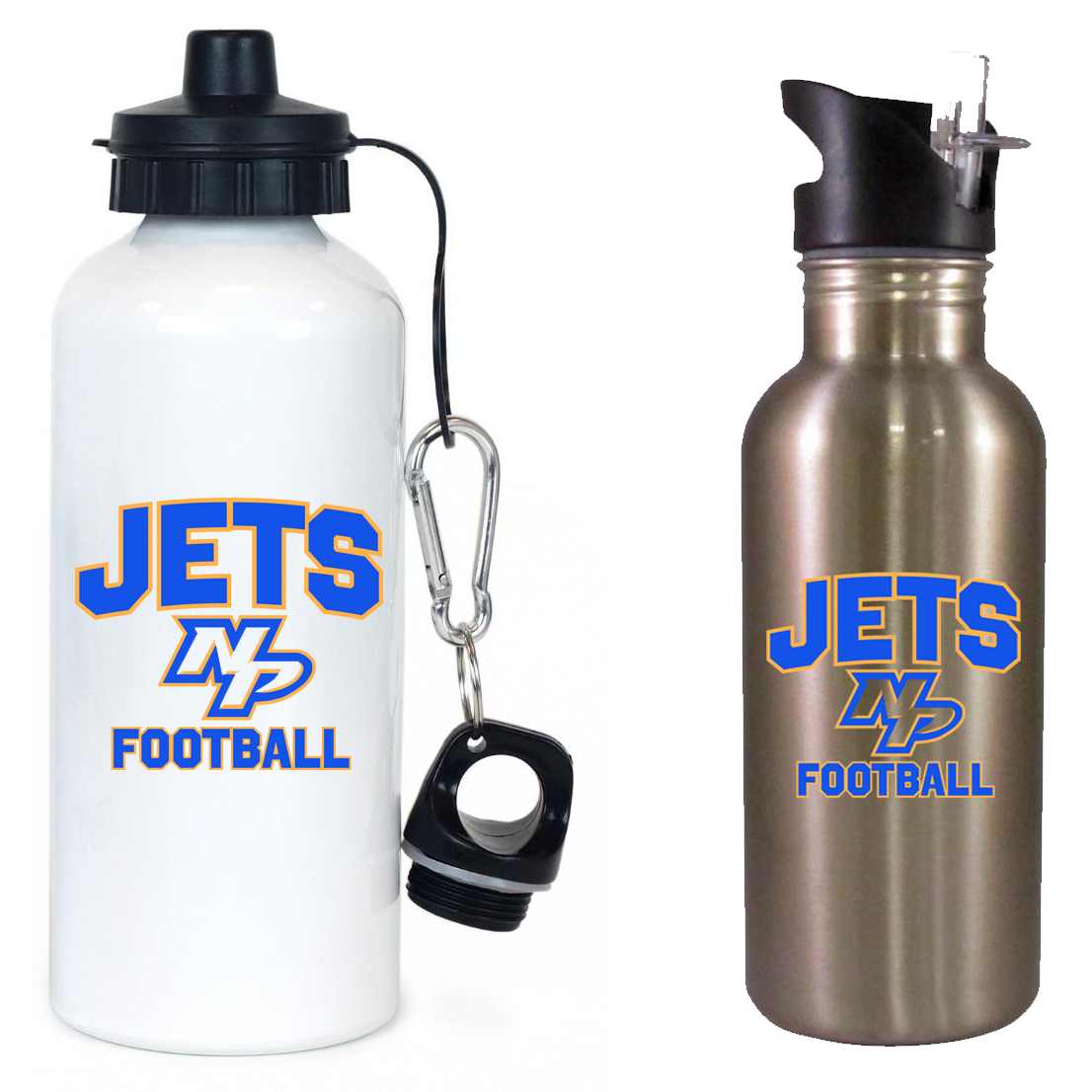 North Providence Jets Football Team Water Bottle