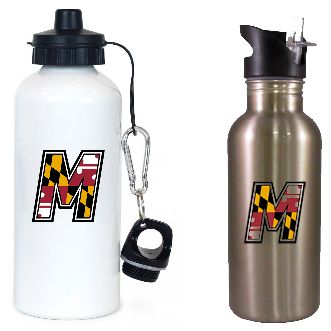 M Hockey Team Water Bottle