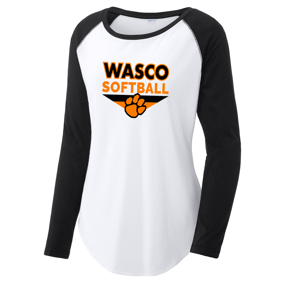 Wasco HS Softball Women's Raglan Long Sleeve CottonTouch