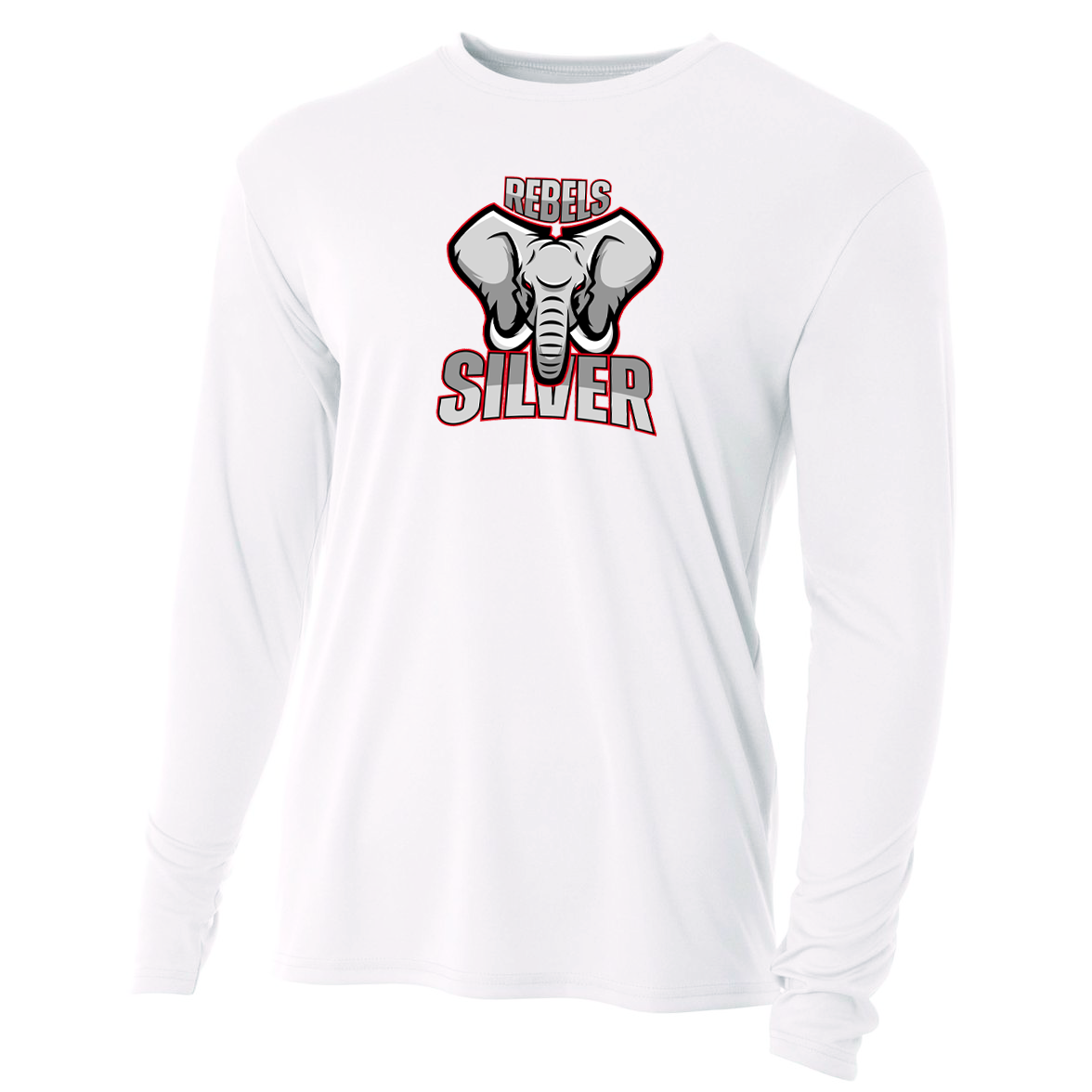 Rebels Silver Cooling Performance Long Sleeve Crew