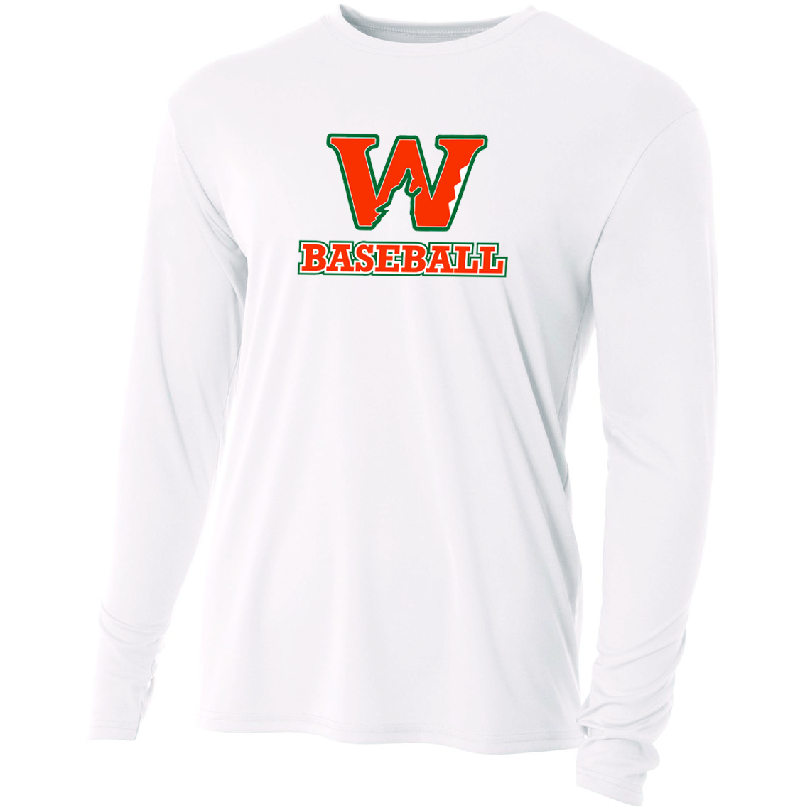 NF Wolves Baseball A4 Cooling Performance Long Sleeve Crew