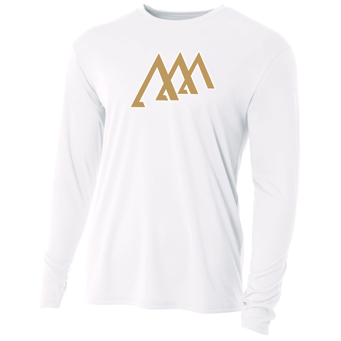 USMA Sandhurst Black & Gold Cooling Performance Long Sleeve Crew