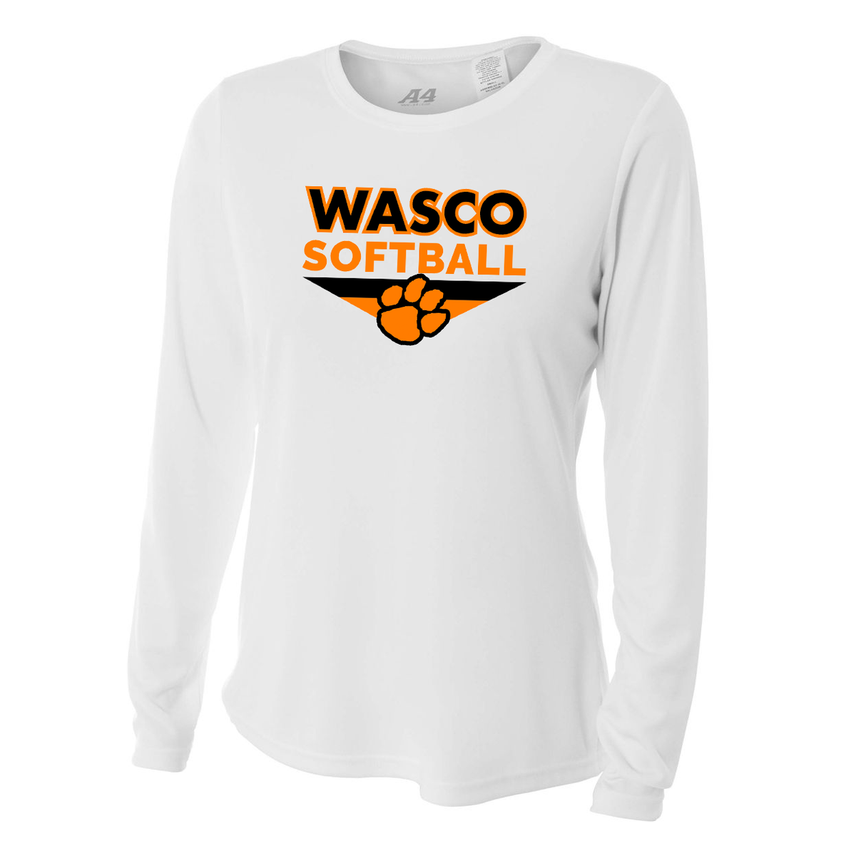 Wasco HS Softball Women's Long Sleeve Performance Crew