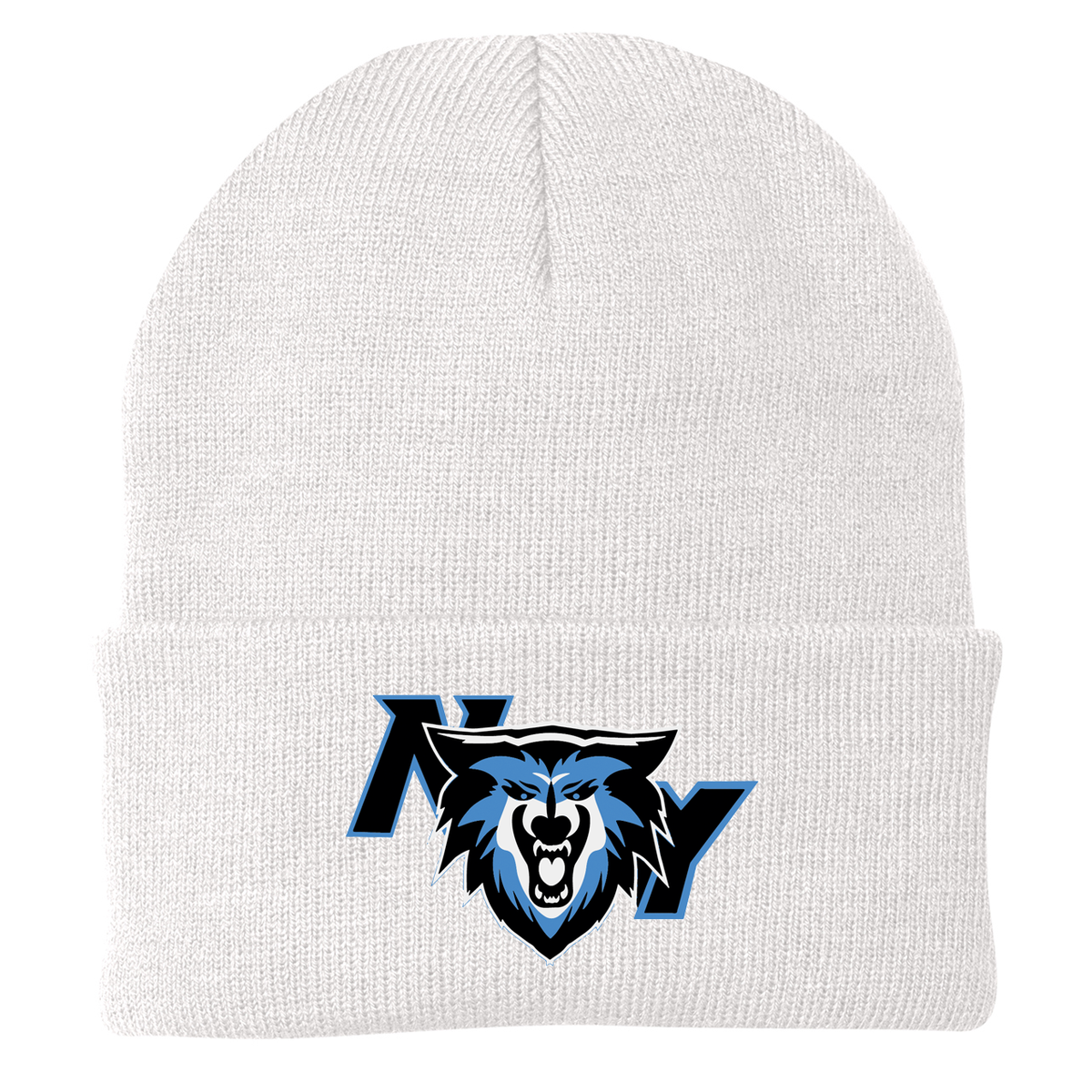 NY Wolves Football Knit Beanie