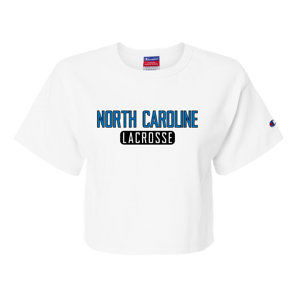 North Caroline Girls Lacrosse Women's Heritage Jersey Crop T-Shirt